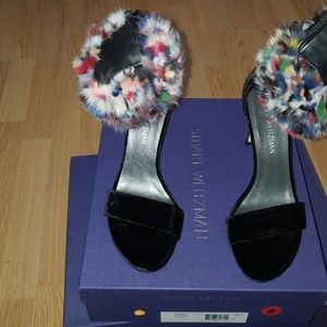 New Stuart Weitzman Snowbiz mink heel.